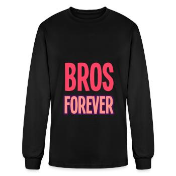 bros forever - Men's Long Sleeve T-Shirt - black - Front
