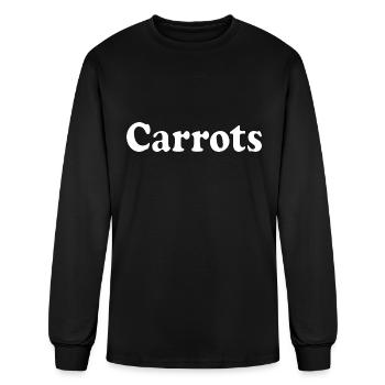 carrots - Men's Long Sleeve T-Shirt - black - Front