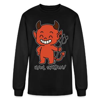Hail Satan - Men's Long Sleeve T-Shirt - black - Front