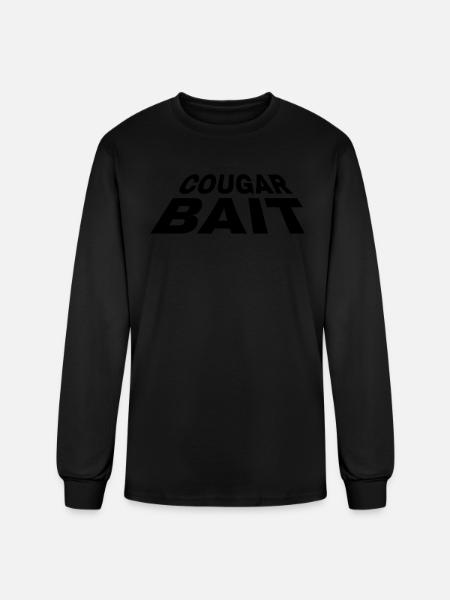 Cougar bait t shirt - Men's Long Sleeve T-Shirt - black