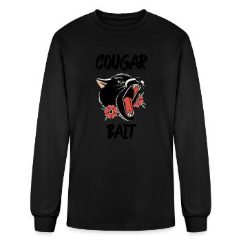 T-shirt appât couguar - T-shirt à manches longues Homme - noir - Devant