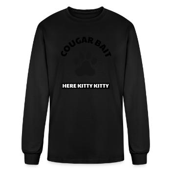 T-shirt appât couguar - T-shirt à manches longues Homme - noir - Devant