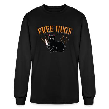 nice class 9 and 25 trademarked - Men's Long Sleeve T-Shirt - black - Front