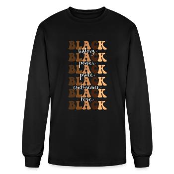 Black History Black Power Black Pride Black - Men's Long Sleeve T-Shirt - black - Front
