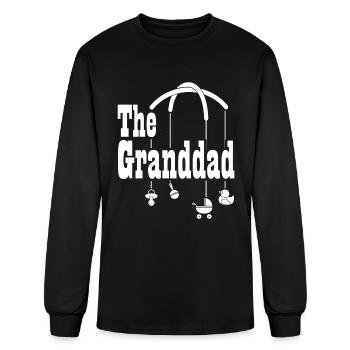 The Granddad Toddler Grandchild Babysitter - Men's Long Sleeve T-Shirt - black - Front