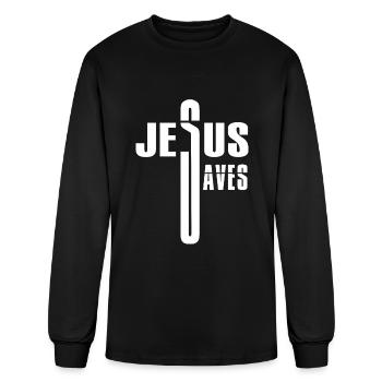Jesus Christ - Men's Long Sleeve T-Shirt - black - Front