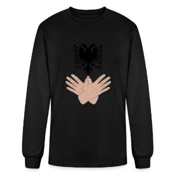 Albania Adler Shqiperia For Albanians - Men's Long Sleeve T-Shirt - black - Front