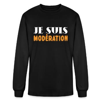 I Am Moderation Drink In Moderation Joking Beer - Men's Long Sleeve T-Shirt - black - Front