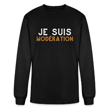 I Am Moderation Drink In Moderation Alcohol Beer - Men's Long Sleeve T-Shirt - black - Front