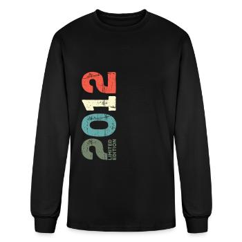 Since 2012 Year 2012 Retro 2012 Vintage 2012 - Men's Long Sleeve T-Shirt - black - Front