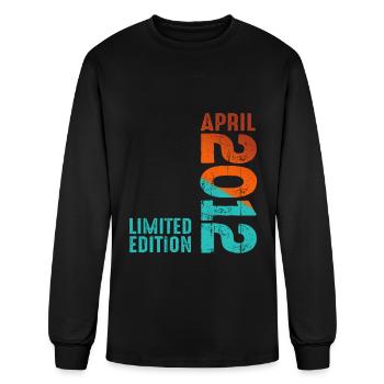 Since April 2012 Year 2012 Retro Vintage 2012 - Men's Long Sleeve T-Shirt - black - Front