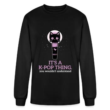 K-Pop Thing Korean Music K-Pop - Men's Long Sleeve T-Shirt - black - Front