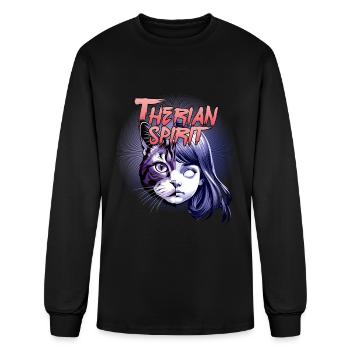 Therian Spirit Alter Otherkin Therian - Men's Long Sleeve T-Shirt - black - Front