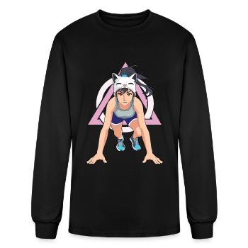 Therian Girl Alter Otherkin Therian - Men's Long Sleeve T-Shirt - black - Front