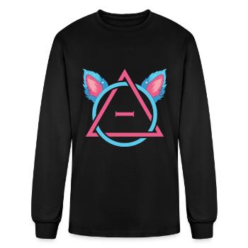 Theta Delta Alter Otherkin Therian - Men's Long Sleeve T-Shirt - black - Front