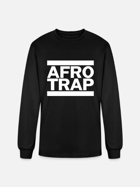 Afro Trap - Men's Long Sleeve T-Shirt - black