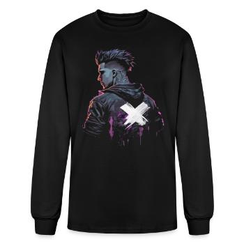 Cyberpunk - Men's Long Sleeve T-Shirt - black - Front