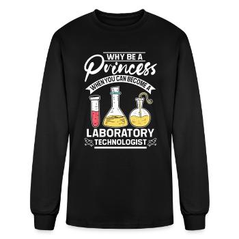 Why be a princes laboratory technologist - Men's Long Sleeve T-Shirt - black - Front