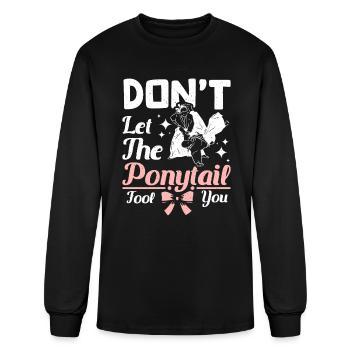 Aikido girl don't let the ponytail fool you - Men's Long Sleeve T-Shirt - black - Front