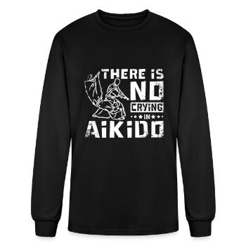 There is no crying in Aikido - Men's Long Sleeve T-Shirt - black - Front
