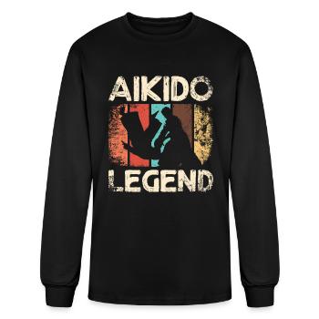 Aikido legend - Men's Long Sleeve T-Shirt - black - Front