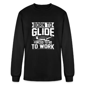 Gift ideas for gliders pilots gliding soaring soar - Men's Long Sleeve T-Shirt - black - Front