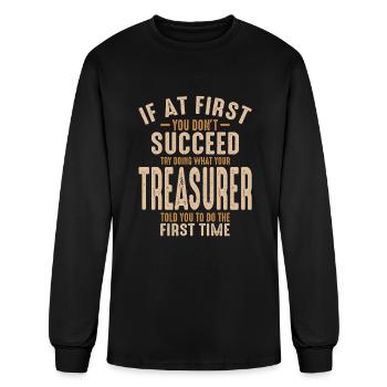 Treasurer - Men's Long Sleeve T-Shirt - black - Front