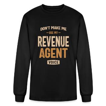 Revenue Agent - Men's Long Sleeve T-Shirt - black - Front