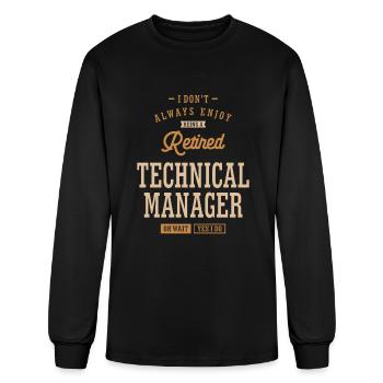Technical Manager - Men's Long Sleeve T-Shirt - black - Front