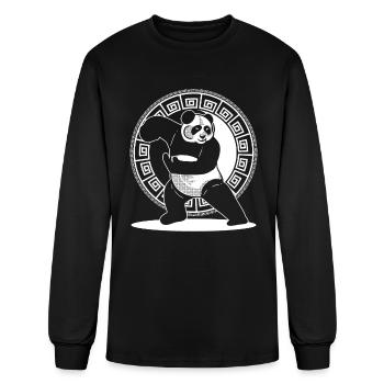 Panda Martial Artist Asian Martial Artist - Men's Long Sleeve T-Shirt - black - Front