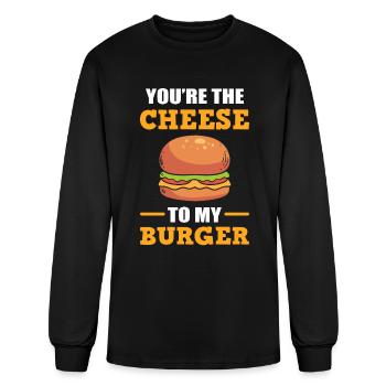 Fastfood Hamburger Hamburger Enthusiast - Men's Long Sleeve T-Shirt - black - Front