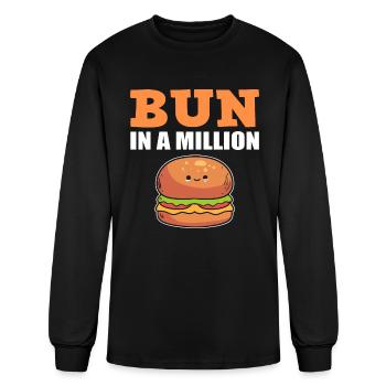 Bun In A Million Fastfood Lover - Men's Long Sleeve T-Shirt - black - Front