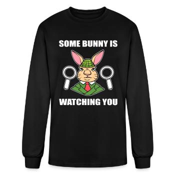 Bunny Detective Private Detective - Men's Long Sleeve T-Shirt - black - Front