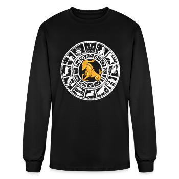 Capricorn Zodiac Sign Zodiac Sign Fan - Men's Long Sleeve T-Shirt - black - Front