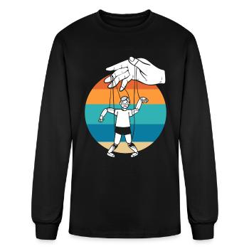 Puppeteer Hand Puppeteer - Men's Long Sleeve T-Shirt - black - Front