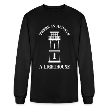 Lighthouse Seaside Lighthouse Technician - Men's Long Sleeve T-Shirt - black - Front