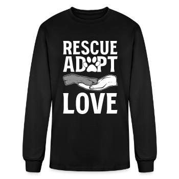 Pet Adoption Foster Coordinator - Men's Long Sleeve T-Shirt - black - Front