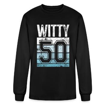 Spirituel 50 50e anniversaire 50 ans - T-shirt à manches longues Homme - noir - Devant