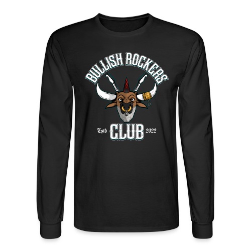 Bullish Rockers Club Bull Head - Men's Long Sleeve T-Shirt
