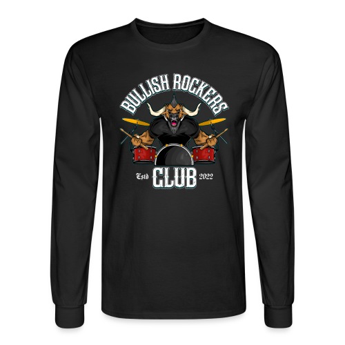 Bullish Rockers Club Drummer - Men's Long Sleeve T-Shirt
