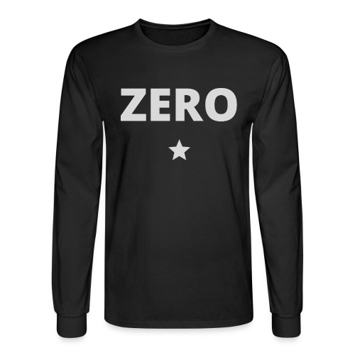ZERO STAR (light grey) - Men's Long Sleeve T-Shirt