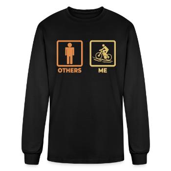 Me as a Mountain Biker - Men's Long Sleeve T-Shirt - black - Front