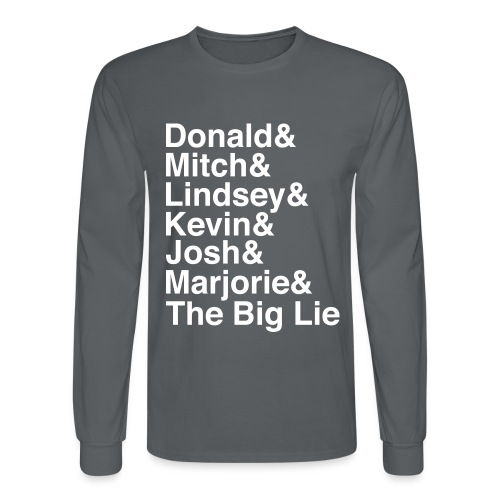 The Big Lie Name Stack - Men's Long Sleeve T-Shirt
