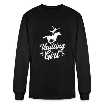 Equestrian Vaulting Girl - Men's Long Sleeve T-Shirt - black - Front