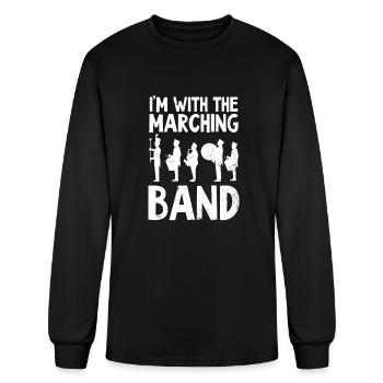 Marching Band Uniform I'm With The Band - Men's Long Sleeve T-Shirt - black - Front