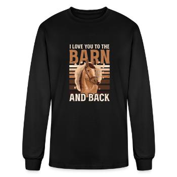 Horse Lover Love To Barn And Back - Men's Long Sleeve T-Shirt - black - Front