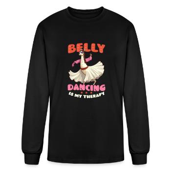 Belly Dancing Belly Dancing Is Therapy - Men's Long Sleeve T-Shirt - black - Front