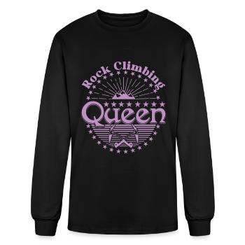 Rock Climbing Queen - Men's Long Sleeve T-Shirt - black - Front