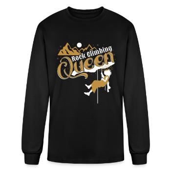 Rock Climbing Queen - Men's Long Sleeve T-Shirt - black - Front