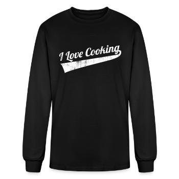 I Love Cooking - Men's Long Sleeve T-Shirt - black - Front